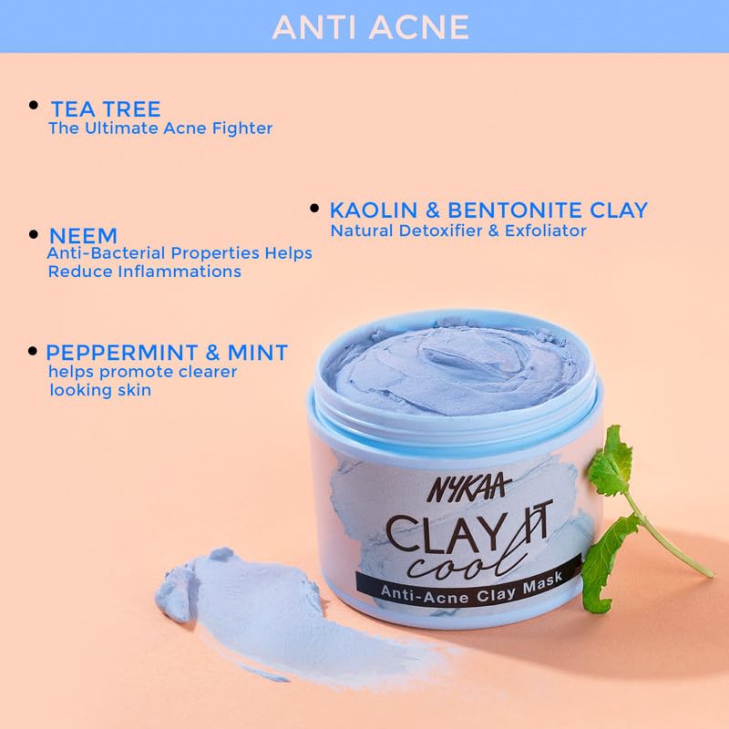 NYKAA Clay It Cool Anti-Acne Clay Mask (100 g)