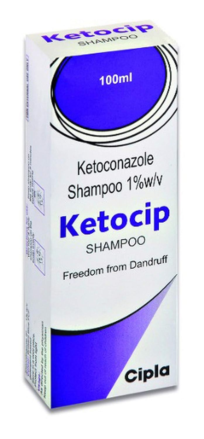 Ketocip 1% - Bottle of 100ml Shampoo with Ketoconazole